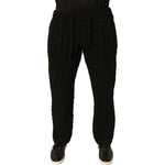 Dolce & Gabbana Black Wool Knitted Skinny Pants PAN76099-44