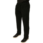 Dolce & Gabbana Black Wool Knitted Skinny Pants PAN76099-44