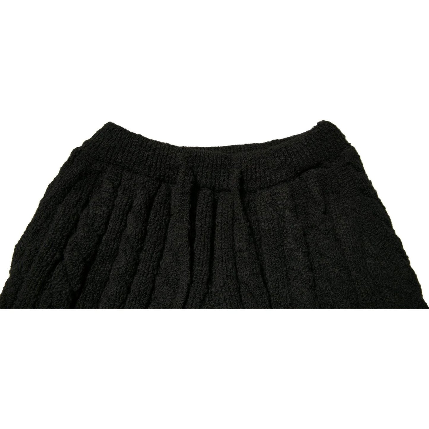 Dolce & Gabbana Black Wool Knitted Skinny Pants PAN76099-44