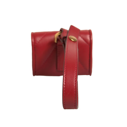 Dolce & Gabbana Black Leather Devotion Heart Strap Airpod Case