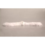 Dolce & Gabbana White Fur Shoulder Collar Wrap Shawl Scarf MS7106