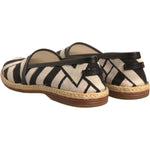 Dolce & Gabbana Black White Stripes Slip On Espadrille Shoes MV6824-42