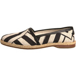 Dolce & Gabbana Black White Stripes Slip On Espadrille Shoes MV6824-42