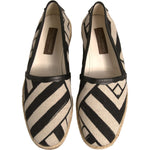 Dolce & Gabbana Black White Stripes Slip On Espadrille Shoes MV6825-42