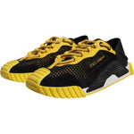 Dolce & Gabbana Black Yellow Low Top NS1 Sneakers Shoes MV6765-39
