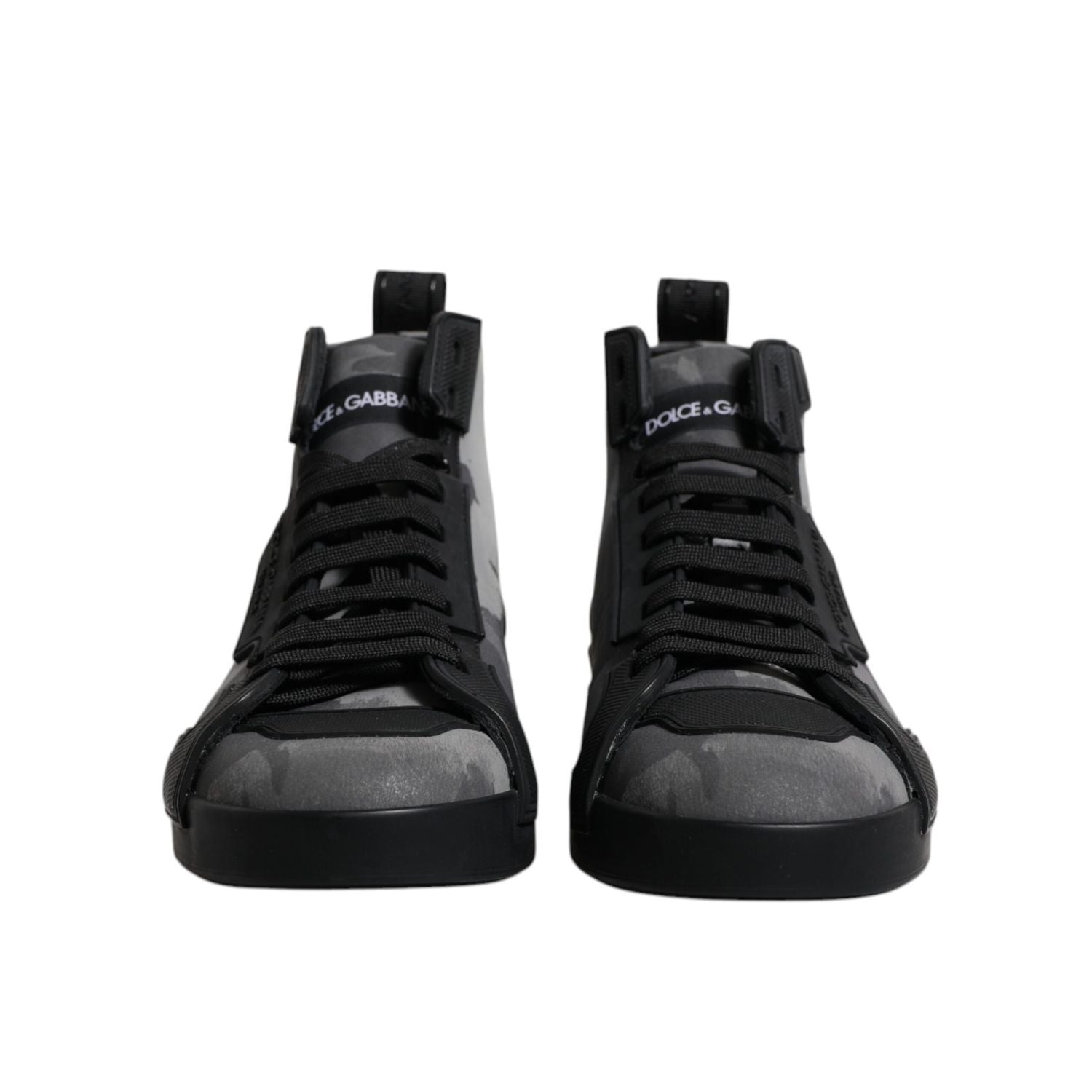 Dolce & Gabbana Multicolor Camouflage High Top Sneakers Shoes