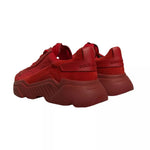 Dolce & Gabbana Red Leather Daymaster Low Top Sneakers Shoes MV6864-43