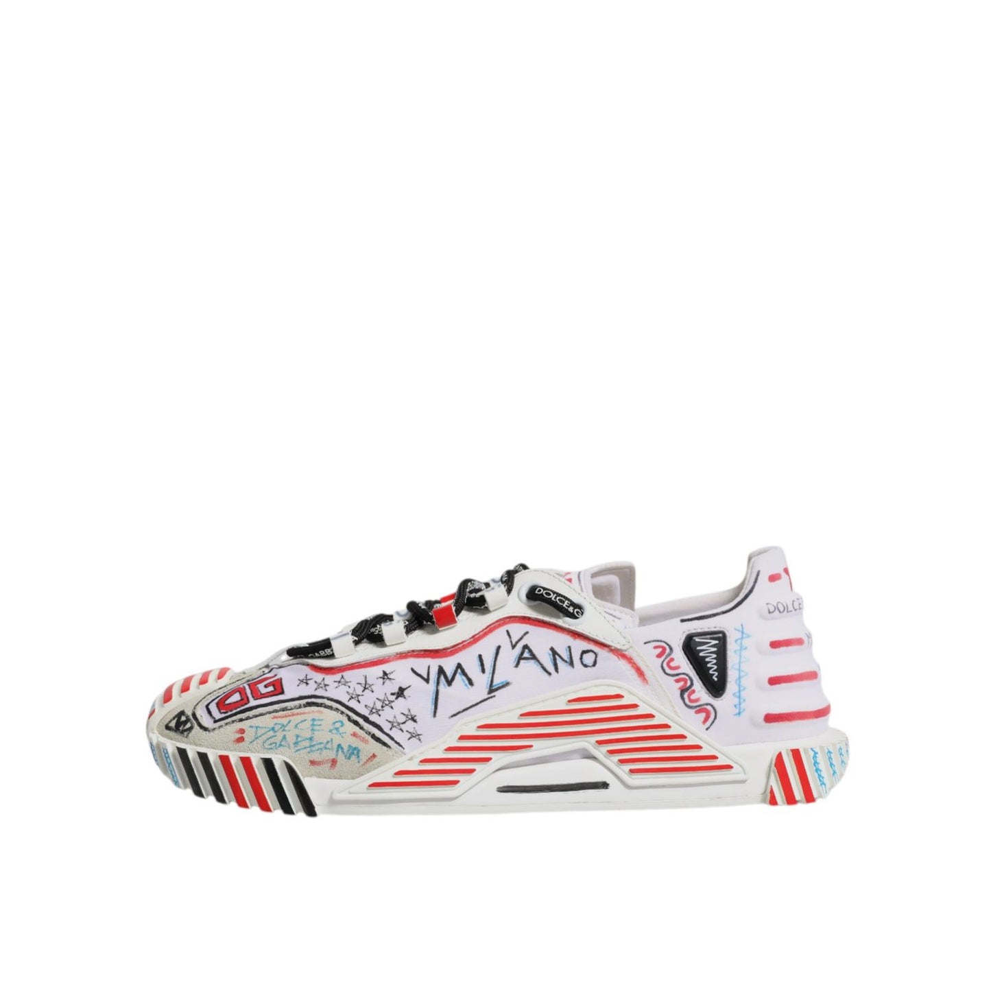 Dolce & Gabbana Multicolor Suede Fabric NS1 Sneakers Shoes