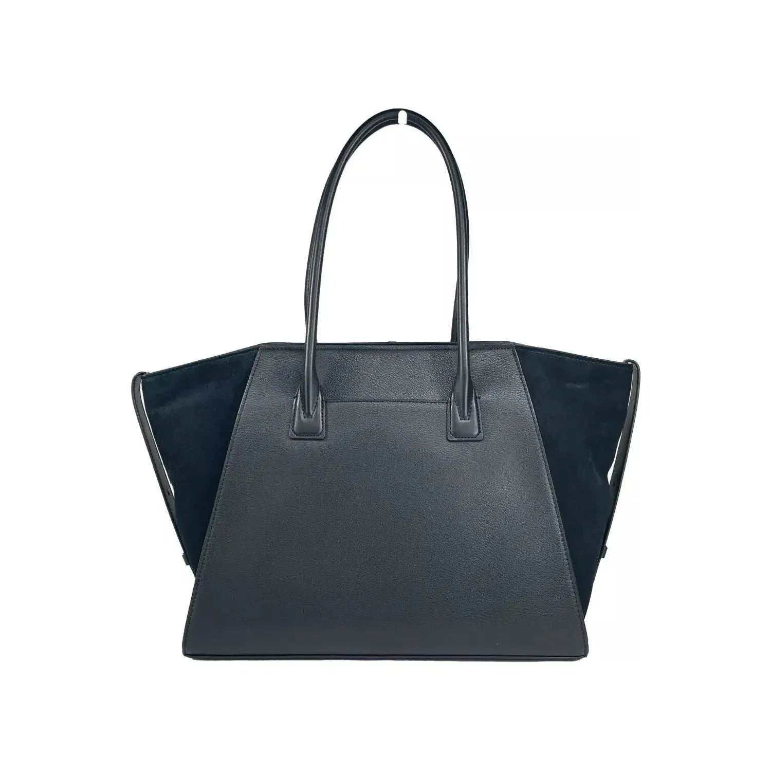 Front view with bag zipped and handles upright.