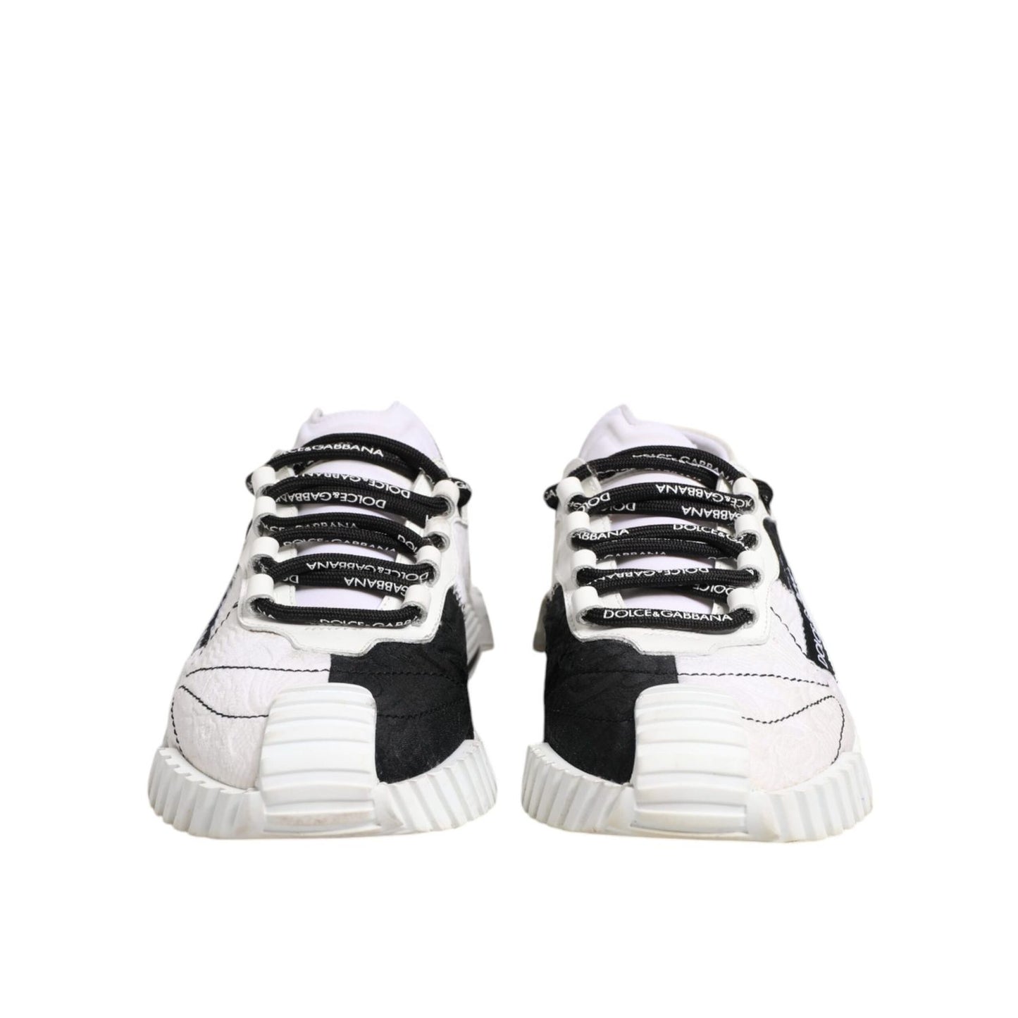 Dolce & Gabbana White Black NS1 Low Top Sneakers Shoes