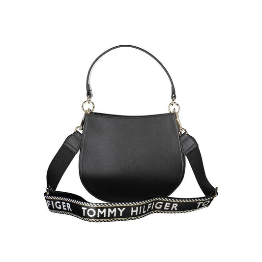Tommy Hilfiger Black Polyester Women Handbag TO-20453-FBB-321
