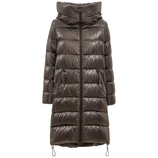 Herno Silver Viscose Jackets & Coat Herno Dark Slate Gray