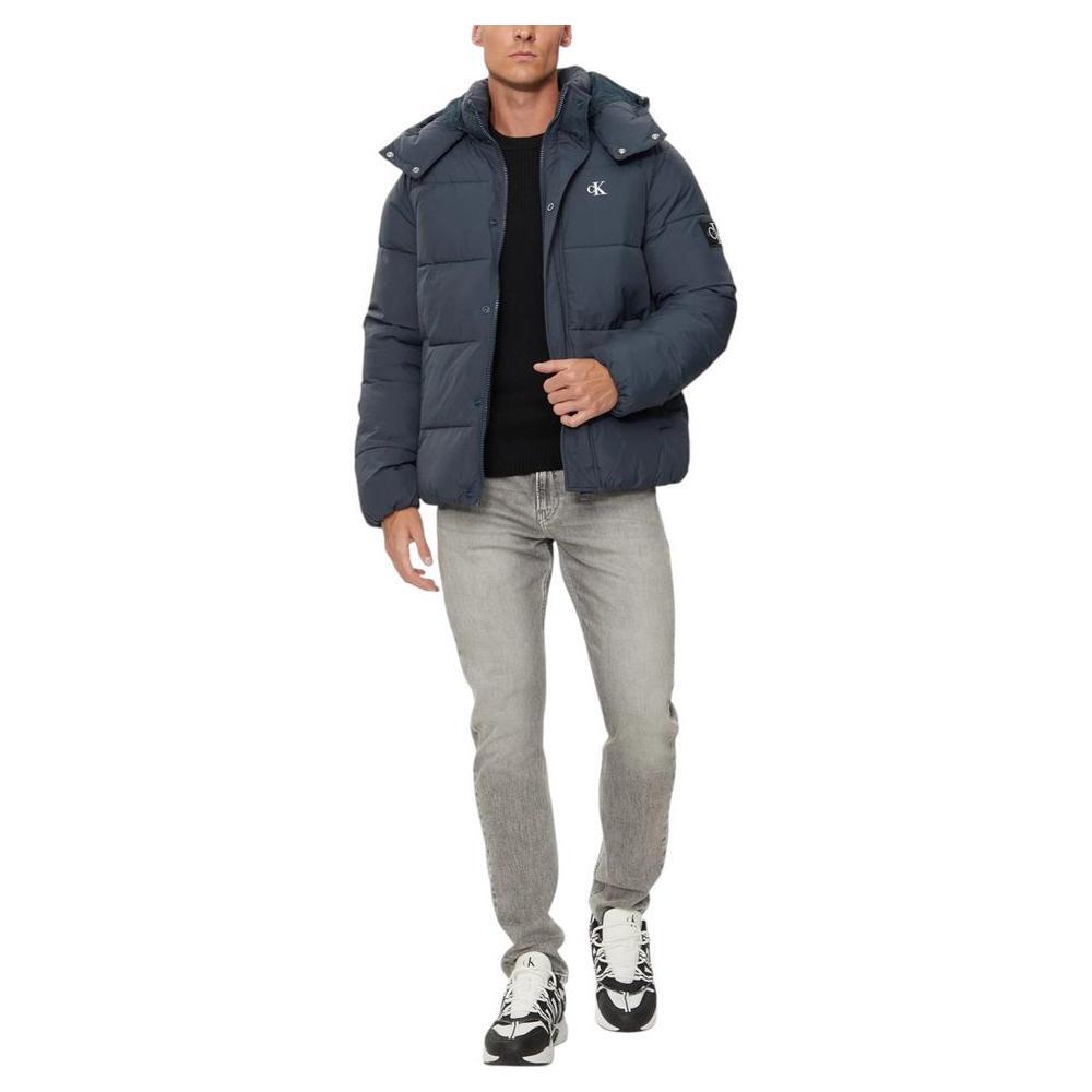 Calvin Klein Jeans Blue Polyamide Jackets & Coat CA-14580600128-IT46 | M