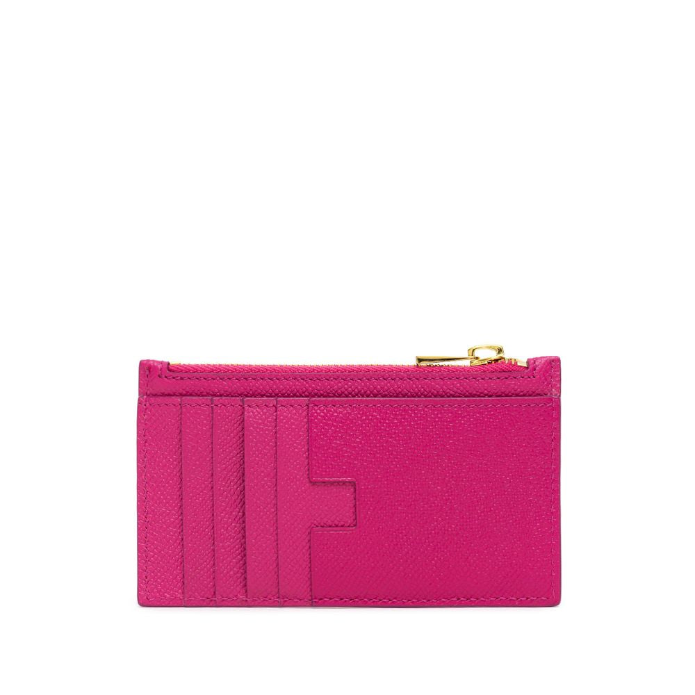 Tom Ford Fuchsia Leather Cardholder