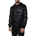 Dolce & Gabbana Black Nylon Hooded Full Zip Blouson Jacket JKT4188-50