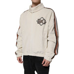 Dolce & Gabbana Beige Logo Applique Cotton Corduroy Full Zip Jacket JKT4189-50