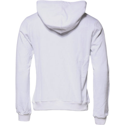 Dolce & Gabbana White Sacred Heart Hooded Sweatshirt Sweater