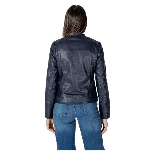 Street One Black Polyester Jackets & Coat