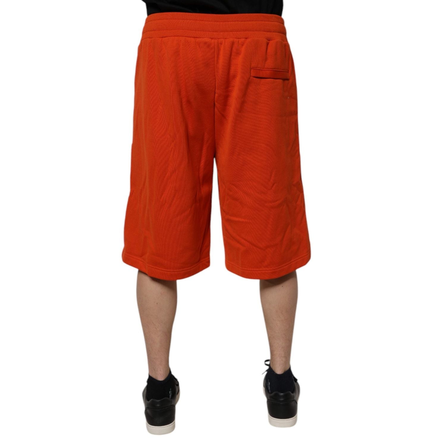 Dolce & Gabbana Red Cotton Blend Mid Waist Men Bermuda Shorts