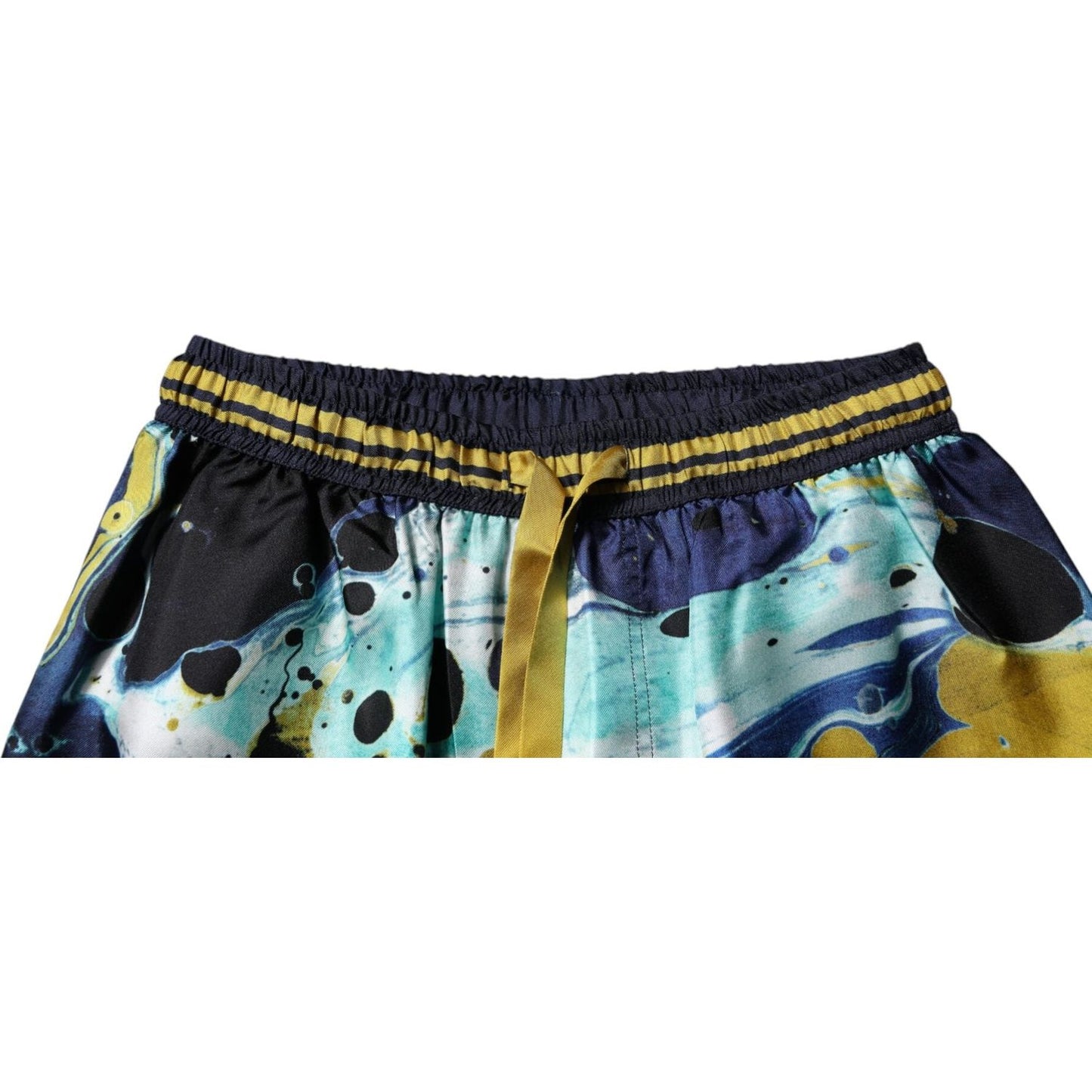 Dolce & Gabbana Multicolor Marble Print Jogger Sweatpants Pants PAN75043-44