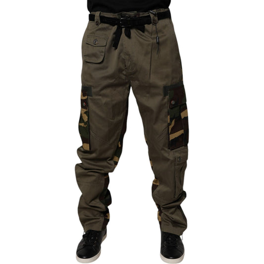 Dolce & Gabbana Multicolor Patchwork Camouflage Cargo Pants PAN76069-54