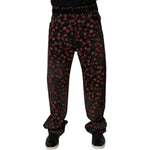 Dolce & Gabbana Black Cherry Cotton Straight Men Denim Jeans PAN76073-48