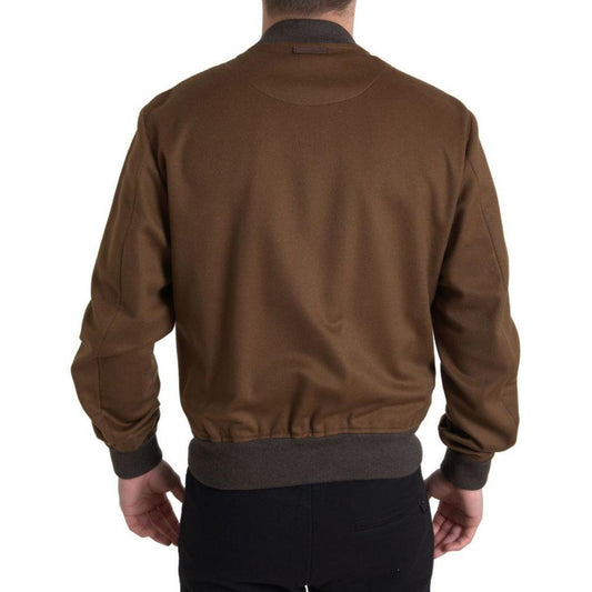 Dolce & Gabbana Brown Cashmere Jacket DO-1008-IT46 | S