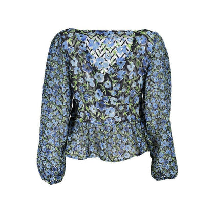 Desigual Blue Polyester Pattern Shirt