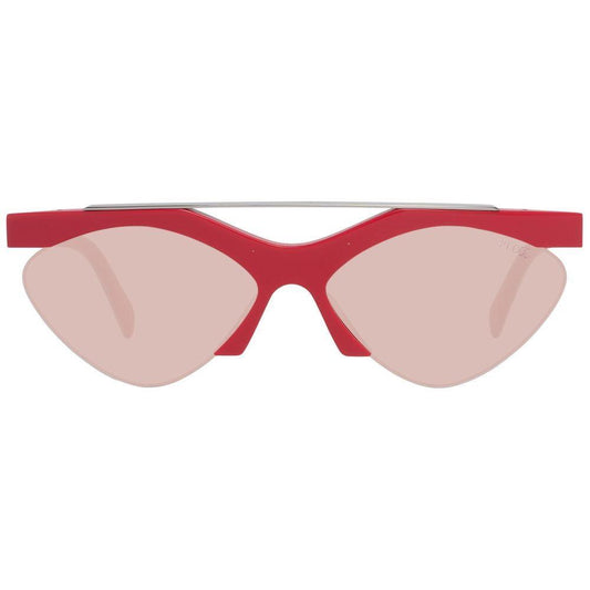 Emilio Pucci Red Metal Sunglasses 1728,67434610848,Emilio Pucci,New with tags,Red,Sunglasses,Sunglasses for Women - Sunglasses,Women Emilio Pucci EPEP01375966SAC