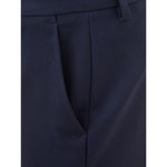Lardini Elegant Blue Wool Pants for Women LA-109767320013782-IT40|S