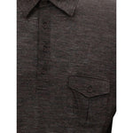 Corneliani Gray Wool Polo Shirt CO-848266220010146-IT50 | L