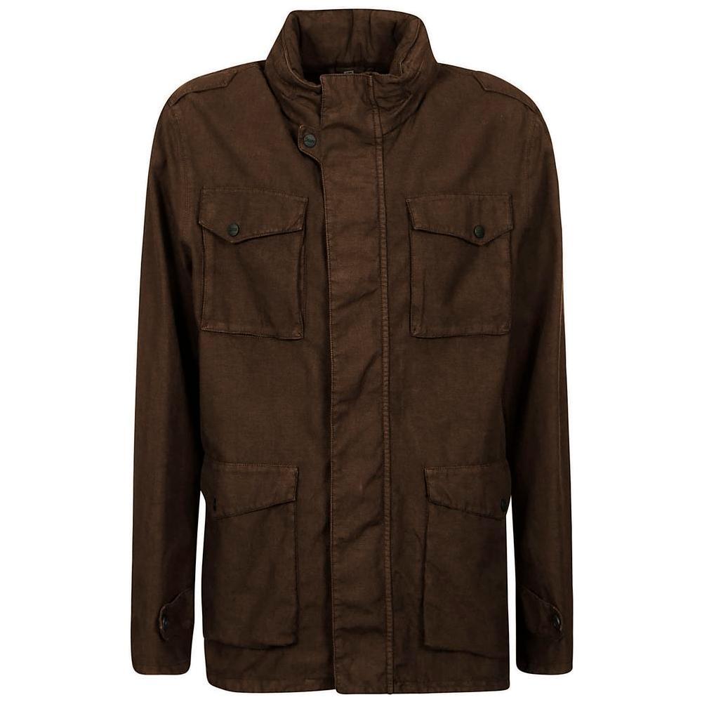 Herno Brown Linen Jacket HE-14921-IT52 | XL