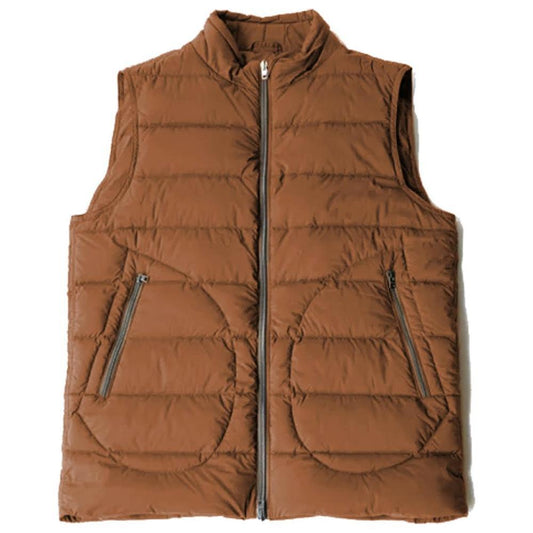 Herno Brown Nylon Vest HE-14936-IT46 | S