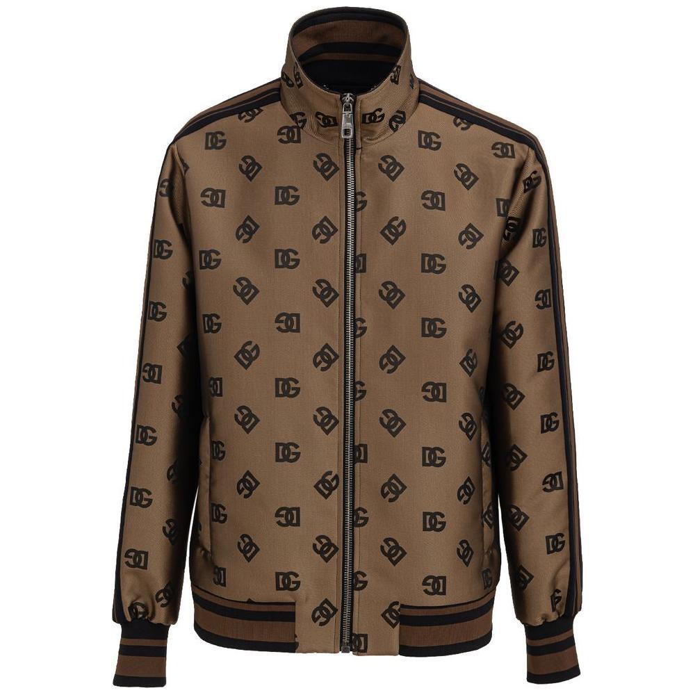 Dolce & Gabbana Bronze Polyester Jackets & Coat DO-835266420013818-IT50 | L