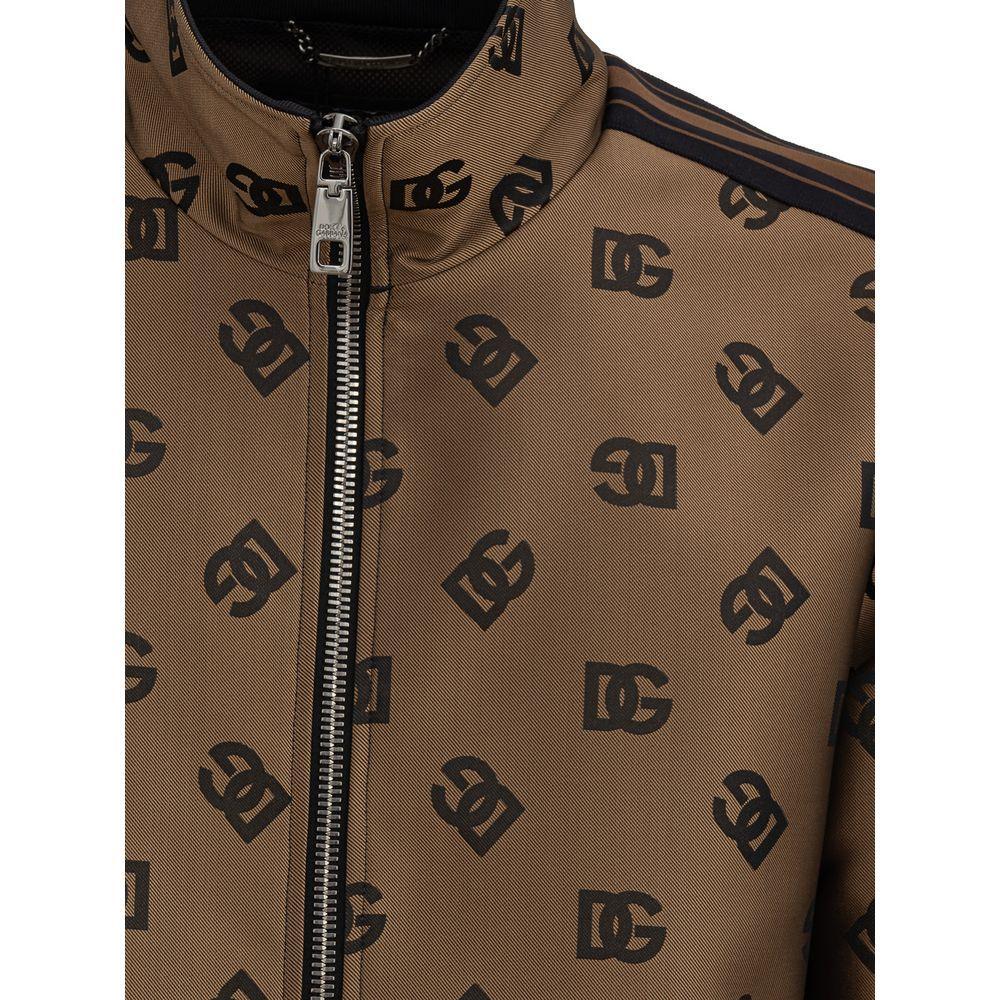 Dolce & Gabbana Bronze Polyester Jackets & Coat DO-835266420013818-IT50 | L