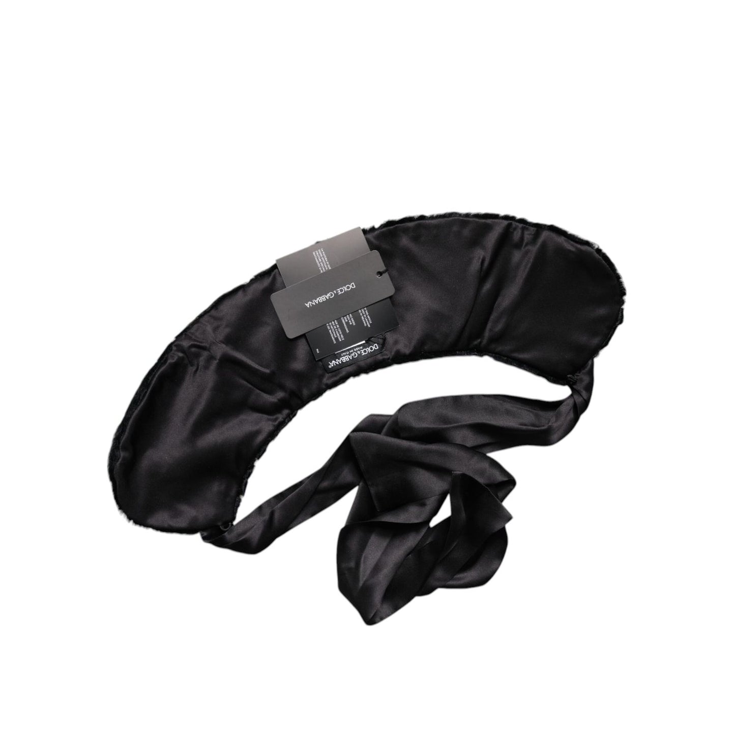 Dolce & Gabbana Black Lamb Fur Women Neck Warmer Winter Scarf