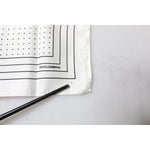 Dolce & Gabbana White Polka Dots Square Handkerchief Scarf MS7314