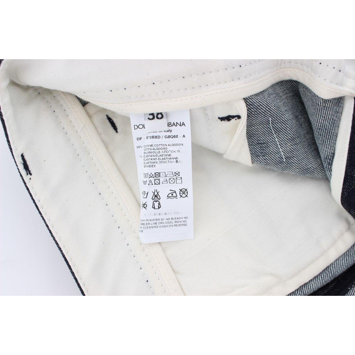 بنطلون جينز كابري منقط أنيق من دولتشي آند غابانا