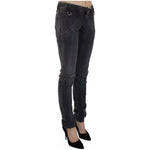 John Galliano Grey Washed Low Waist Zipper Side Skinny Denim Jeans PAN70453-W26