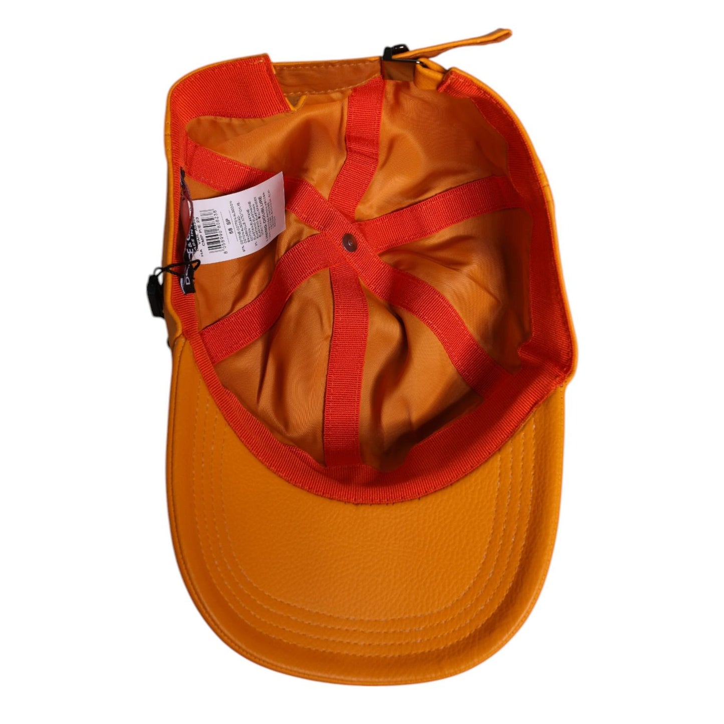 Dolce & Gabbana Orange Cotton 6 Panels Baseball Cap