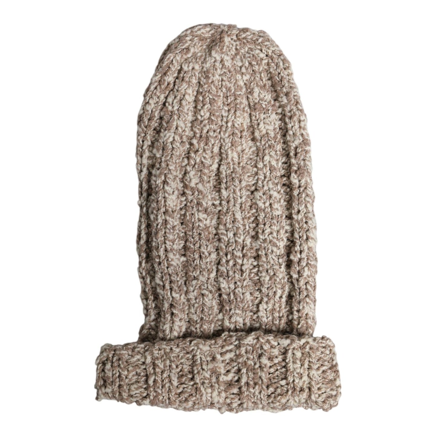 Dolce & Gabbana Beige Wool Knitted Ski Mask Balaclava Hat