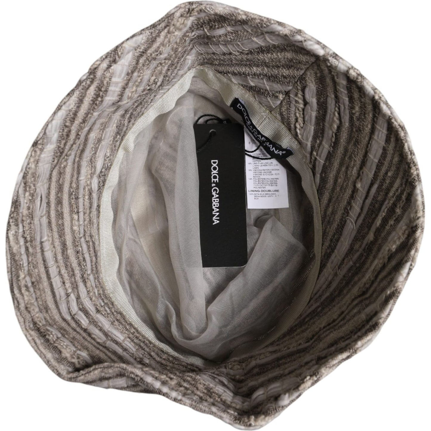Dolce & Gabbana Multicolor Stripes Cotton Bucket Cap HAT9723-58