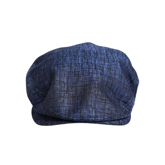Dolce & Gabbana Blue Cotton Stretch Newsboy Hat