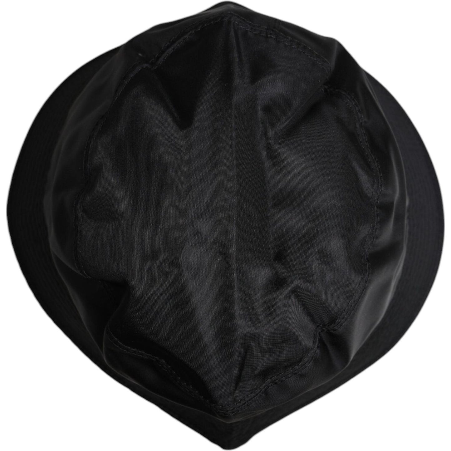 Dolce & Gabbana Black Cotton Wide Brim Bucket Hat
