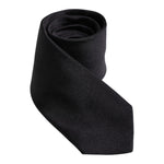 Dolce & Gabbana Black Solid Silk Adjustable Necktie Tie KRA3469