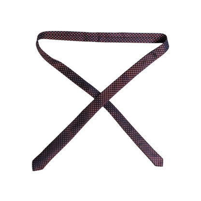 Dolce & Gabbana Red Blue Circles Silk Adjustable Necktie Tie