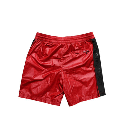 Dolce & Gabbana Red Polyester Beachwear Shorts 2Pc Swimwear