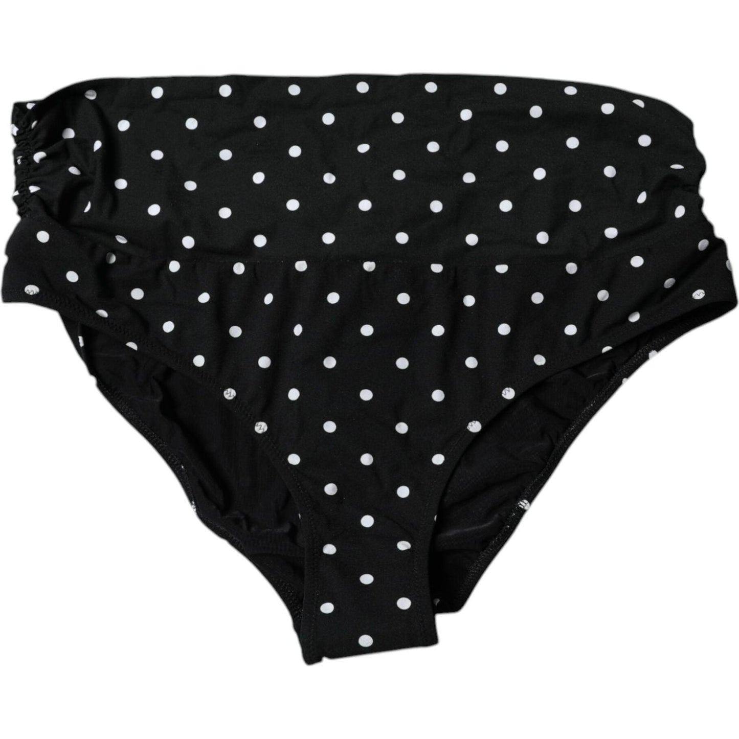 Dolce & Gabbana Black Polka Dot Swimsuit Bikini Bottom Swimwear BIK1945-4