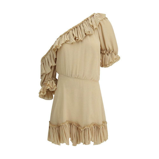 Saint Laurent One-shoulder silk Dress SA-819589Y3K459520-IT38 | S
