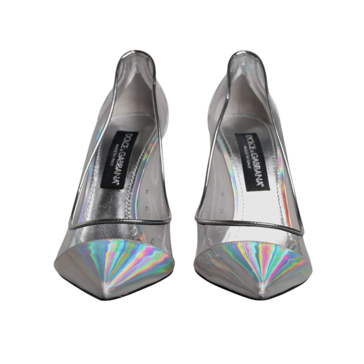 Dolce & Gabbana Multicolor Iridescent Pointed Toe Pumps Shoes